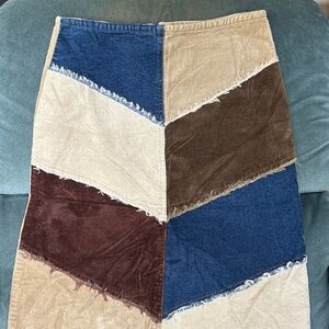 Charlotte Russe vintage patchwork skirt